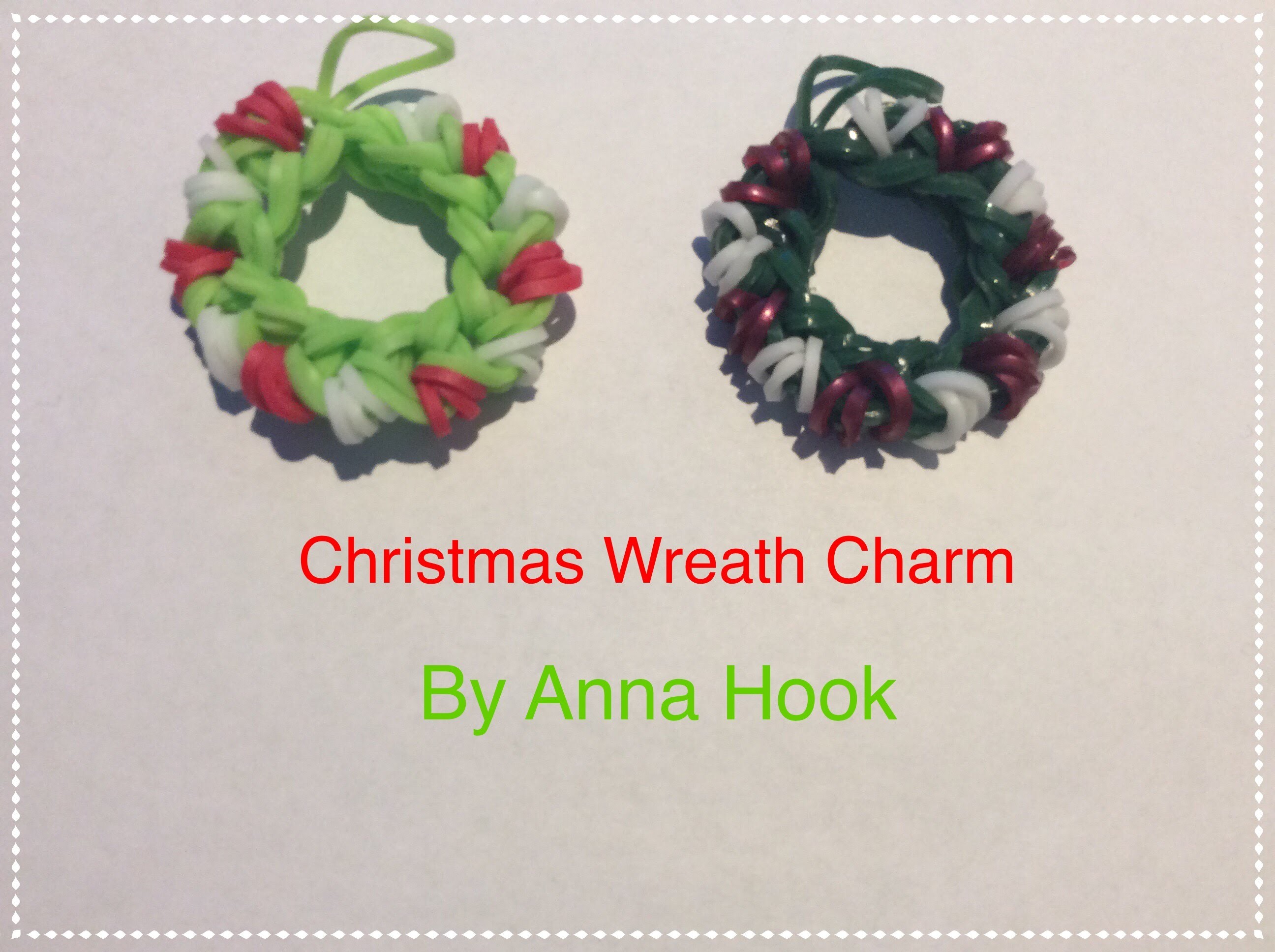 Rainbow Loom Nederlands | Christmas Wreath Charm