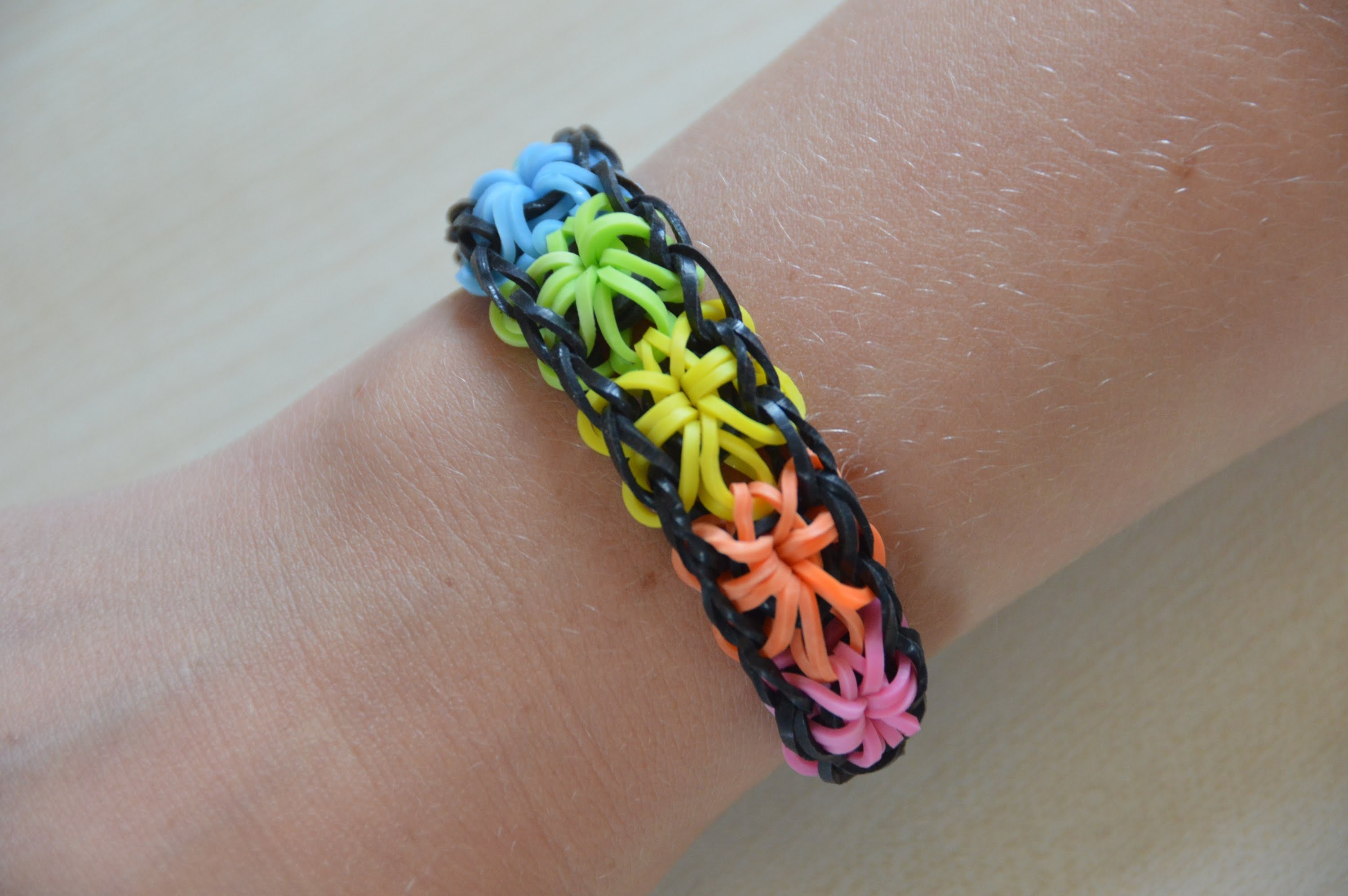 Rainbow Loom | Starburst Armband.Bracelet | Nederlands