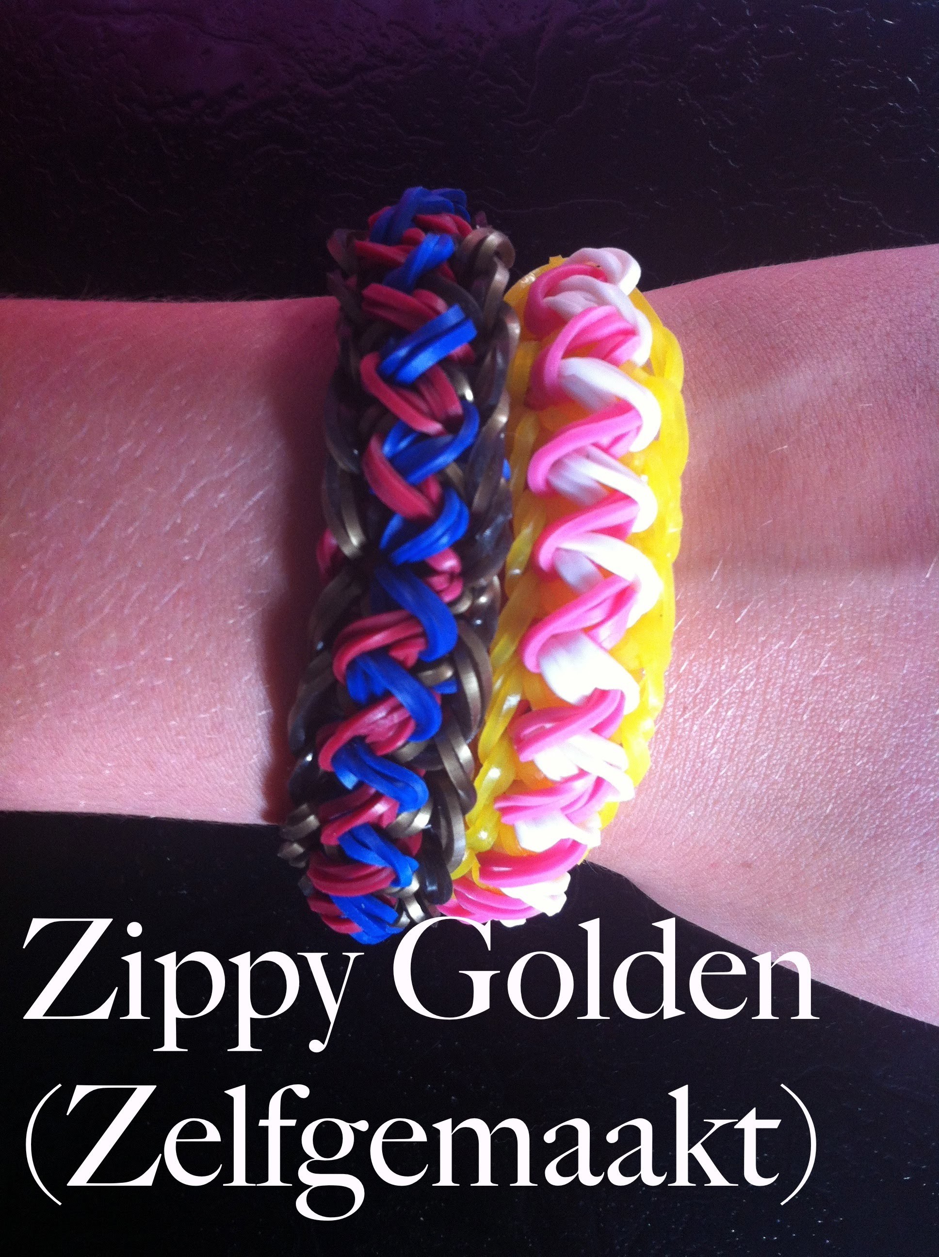 Rainbow Loom ZippyGolden (Zelfbedacht)