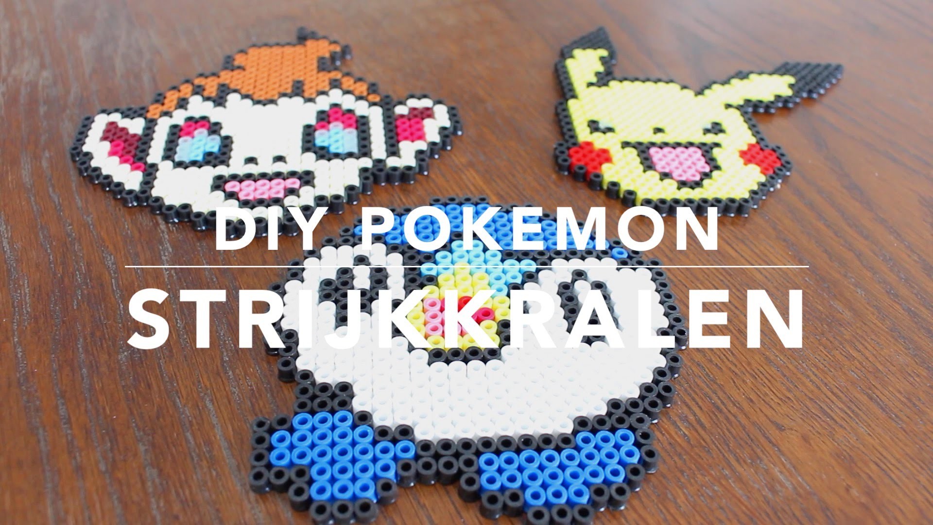 DIY Iron beads|  Pokemon thee onderzetter strijkkralen