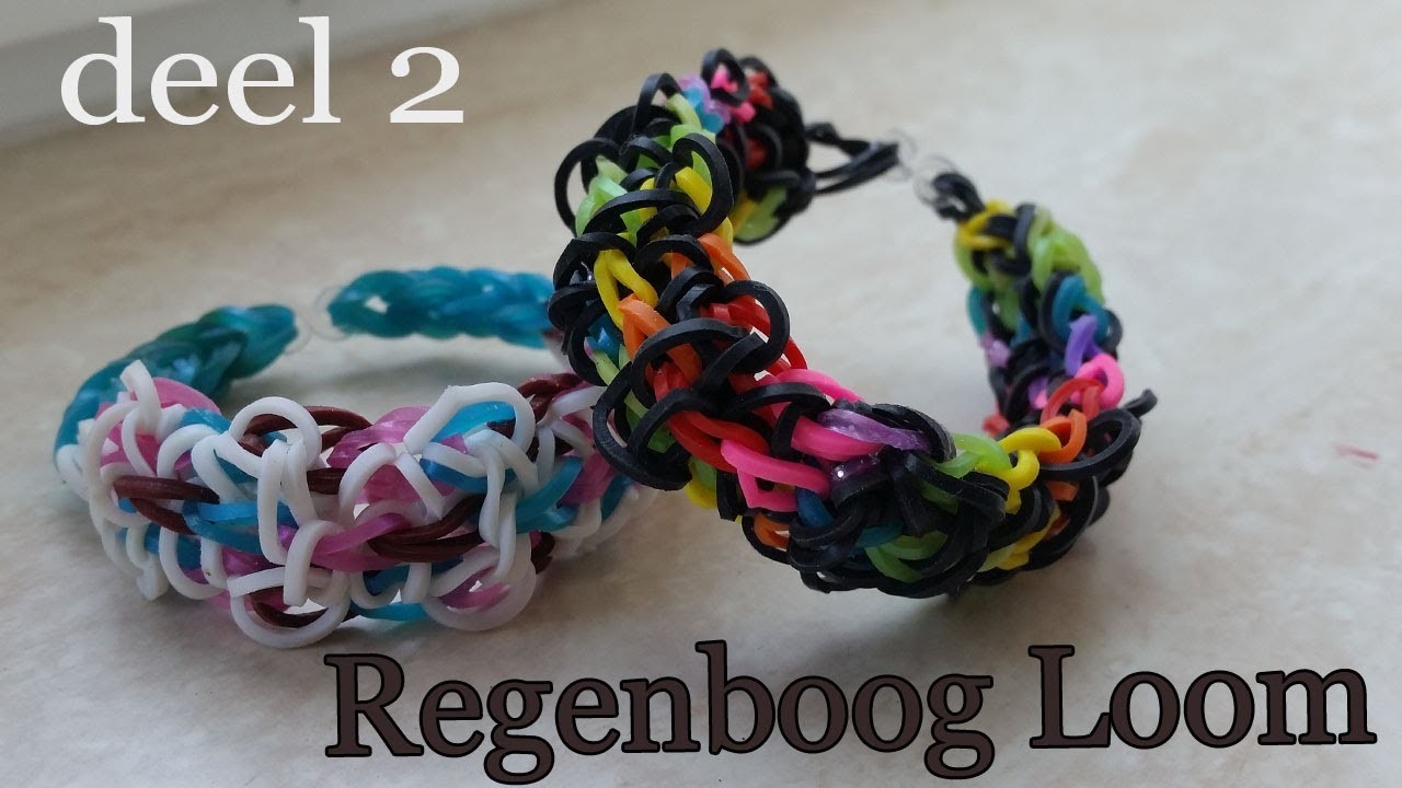 Rainbow Loom Nederlands Geboeide Armband Mooie Stijl deel 1 van 2