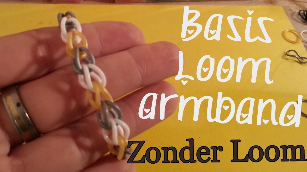 Hoe maak je een Basis Rainbow Loom Armband Nederlands Zonder Loom