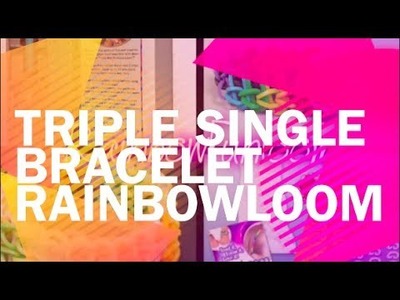 Koolloomers loomen | Triple Single Bracelet Rainbow Loom Tutorial Nederlands