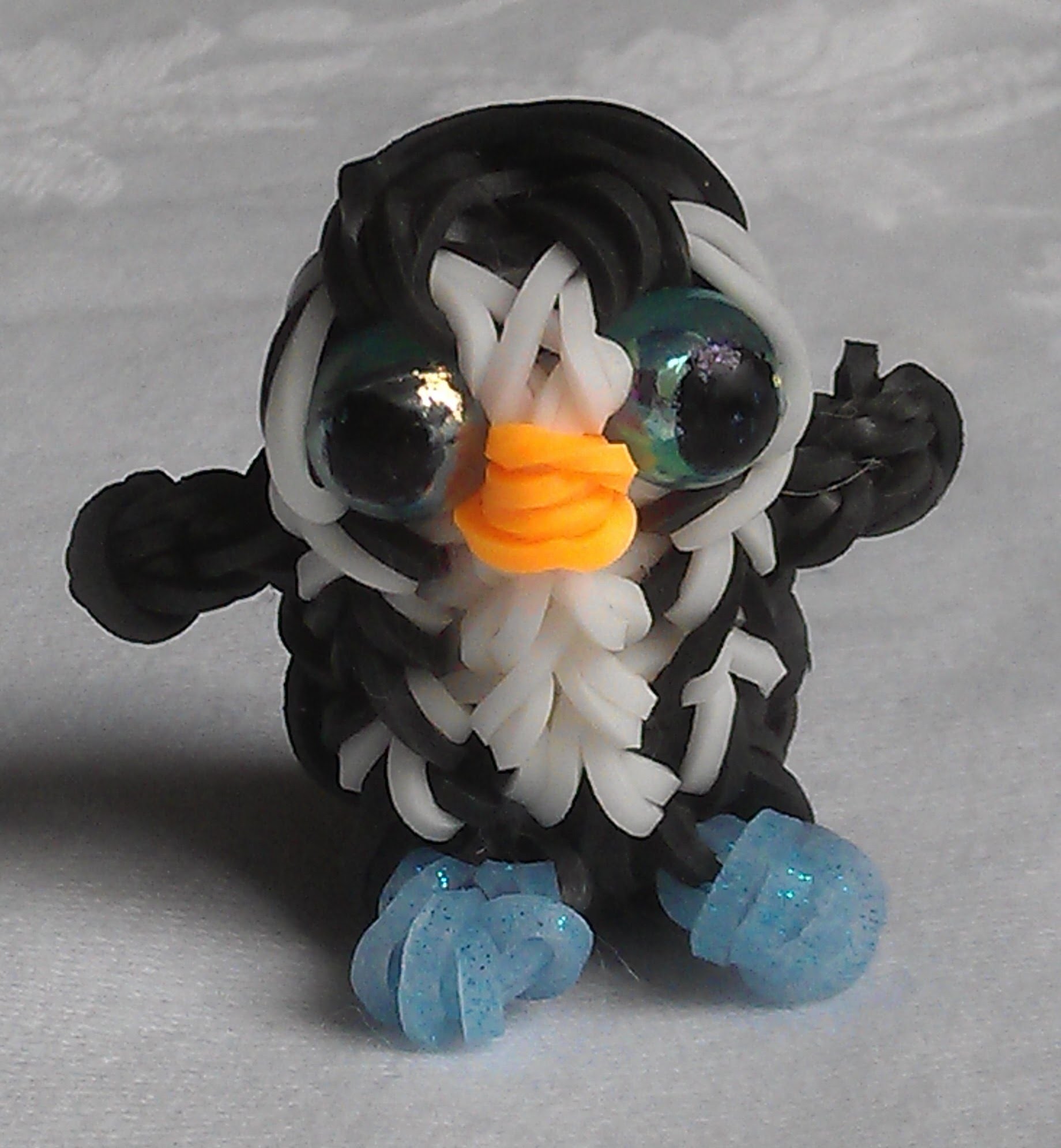 Rainbow Loom Nederlands: Ty Beanie Boo pinguïn Waddles 3D (original design)