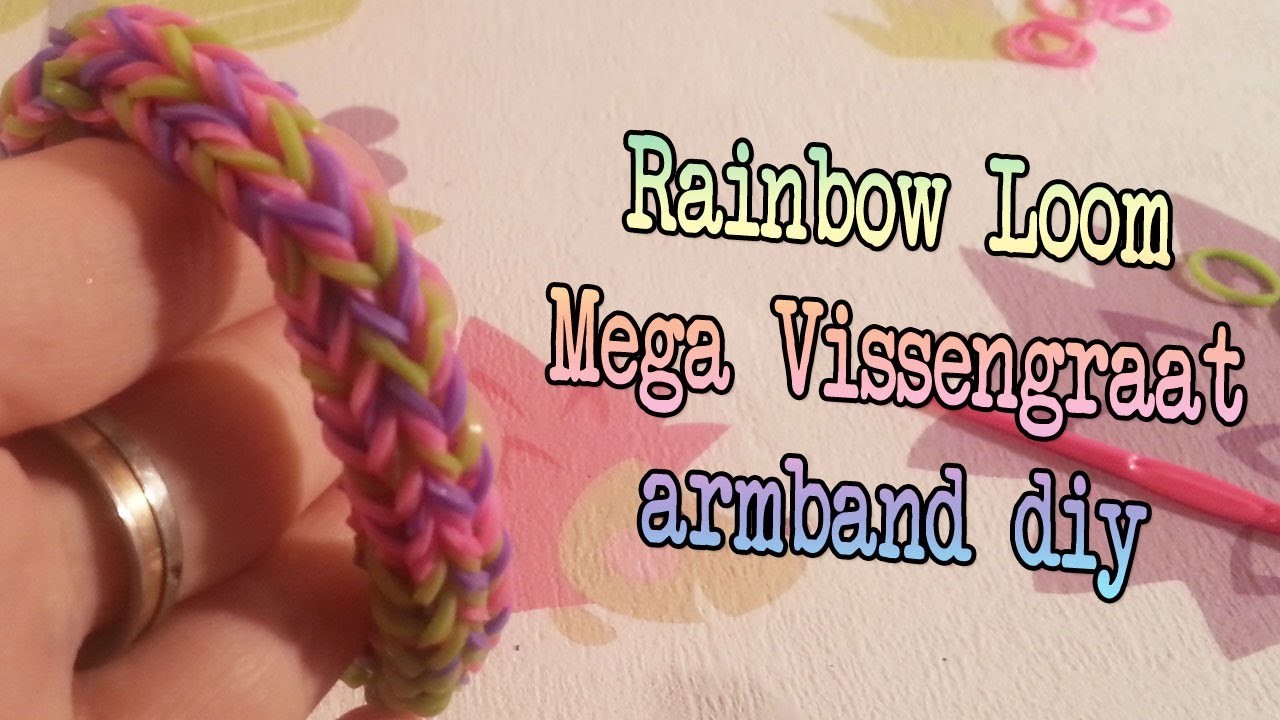 Diy Mega Vissengraat Rainbow Loom Nederlandse How to