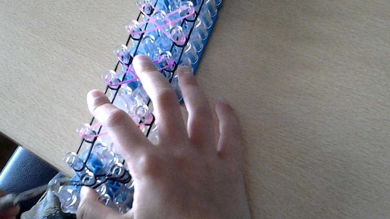 Rainbow loom Nederlands Kruisjes armband (zelfbedachte armband)