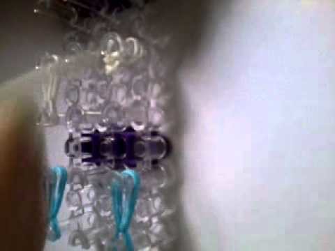 Rainbow loom vlindersleutelhanger