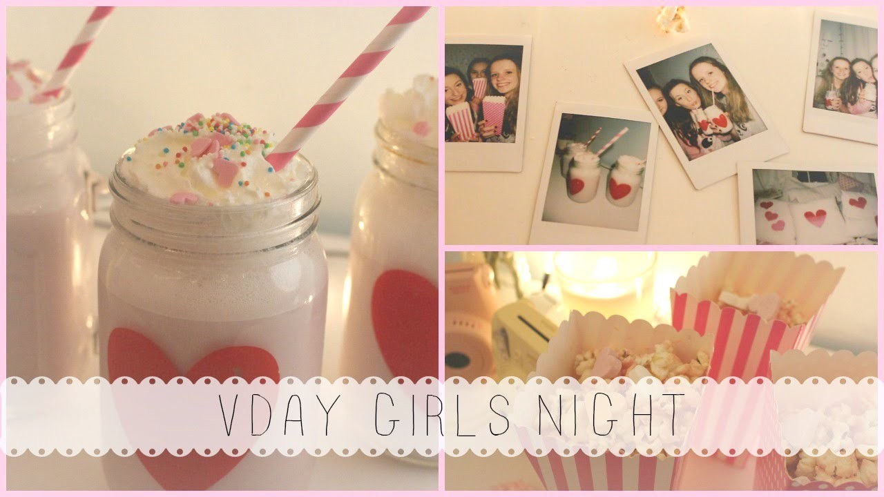 DIY Valentine's Day Girls Night & Snacks ♡