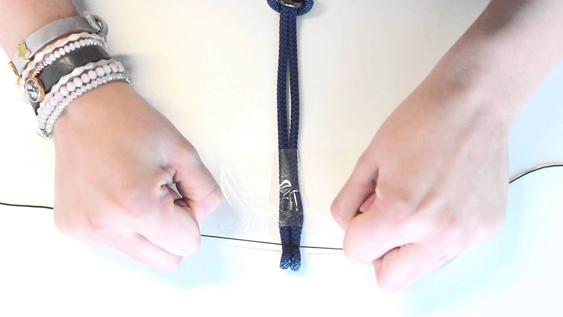 DIY: Armband met beugelslot en macramé