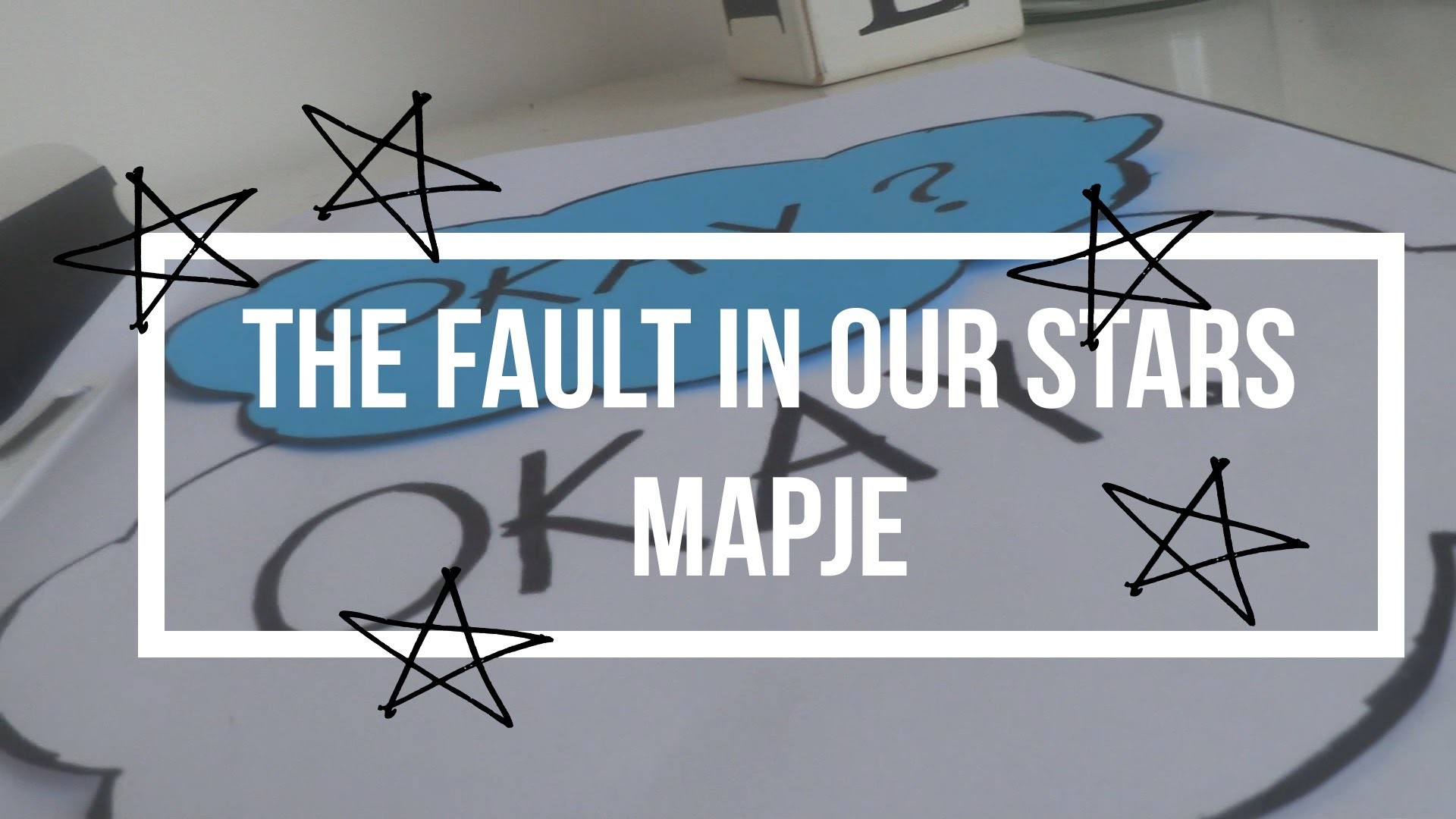 The fault in our stars mapje , diy #1