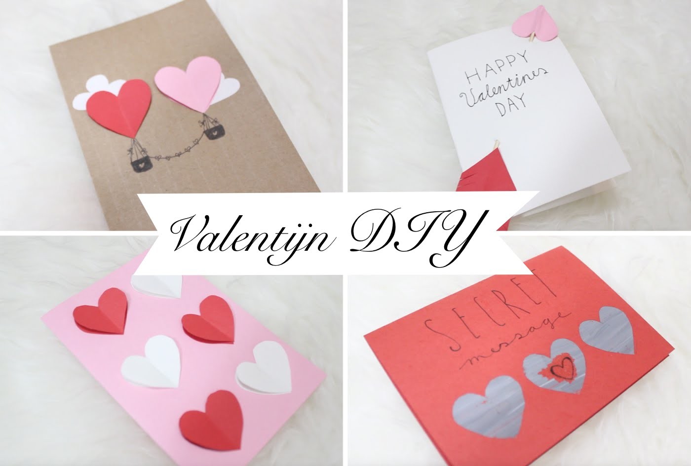 DIY. 5x Valentine cards!