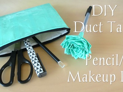 DIY Duct Tape Pencil.Makeup Bag