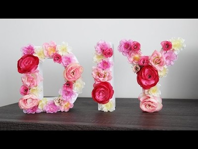 DIY Bloemenletters - decoratie voor de lente!