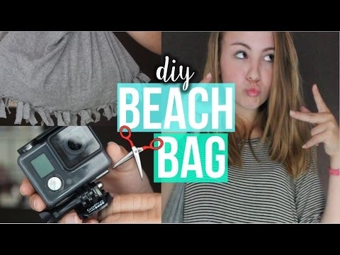DIY Summer Fringe Beach Bag + What's in my bag