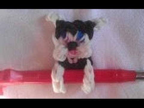 Rainbow Loom Nederlands: Pen klemmer hondje (original design) charm