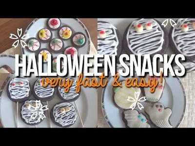 DIY Last Minute Halloween Snacks!