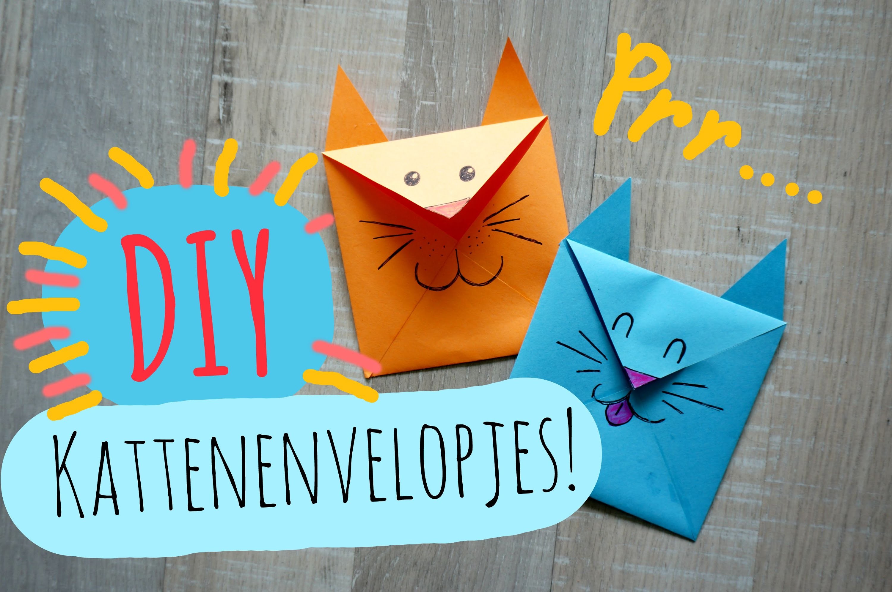 DIY op Dinsdag! - KattenEnvelopjes