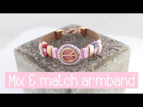 DIY: Mix & Match armband met 10mm plat leer