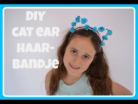 DIY cat ear haarbandje