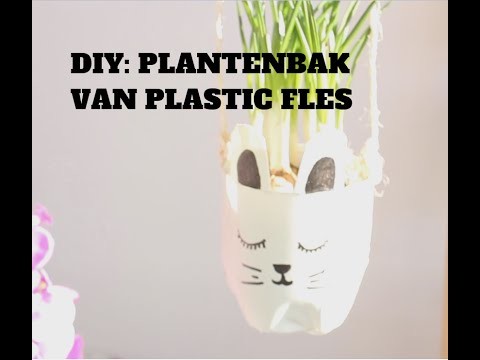 DIY: PLANTENBAKJE VAN PLASTIC FLES || DIY DONDERDAG ||