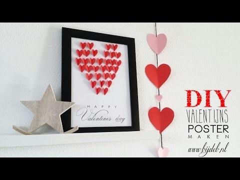 DIY A4 Valentijns poster maken