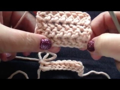 Begintoer kepersteek half stokje haken - Khst - Foundation Row Herringbone half double crochet