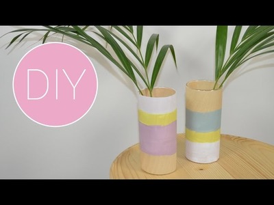 DIY Vaasje met houtlook