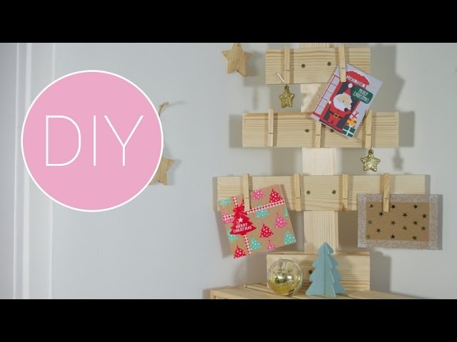 DIY Kerstkaartenboom