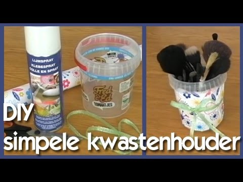 DIY ♥ Simpele kwastenhouder