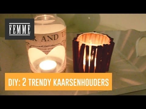 DIY: twee trendy kaarsenhouders - FEMME