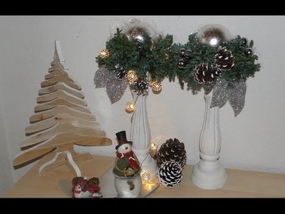 DIY workshop kerststukjes maken op kandelaars, Weihnachts deko, Christmas decoration