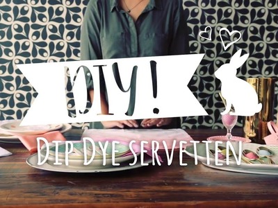 DIY dip dye servetten: ombre verven in een paar stappen! | Westwing