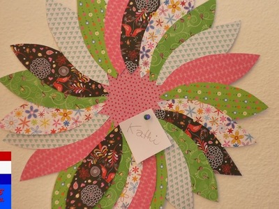 Bloemenprikbord | lentedecoratie voor je kamer | supermooi & eenvoudig | DIY met papier met patroon