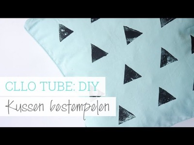 CLLO TUBE: DIY - Kussen bestempelen