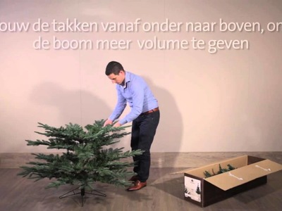 Hoe vouw ik een kerstboom open