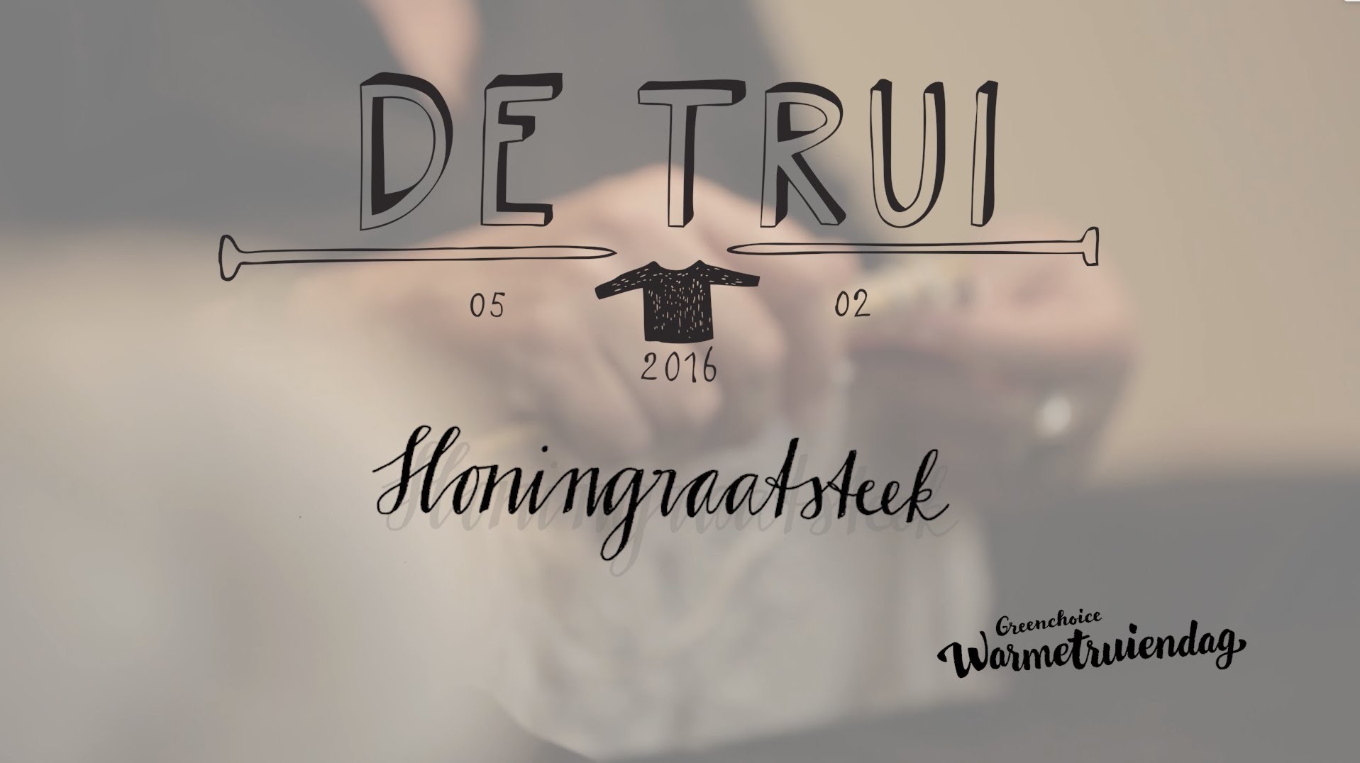Instructiefilm 3: Honingraatsteek | Brei De Trui Van 2016