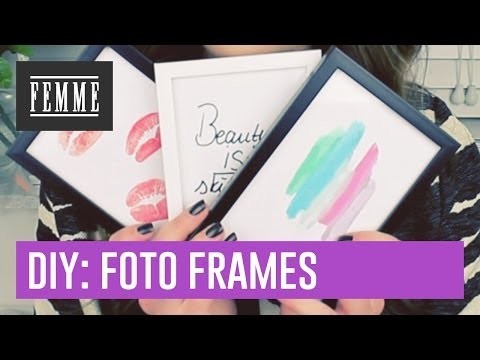 DIY: foto frames versieren - FEMME
