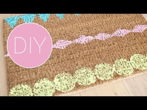 DIY Saaie deurmat opvrolijken