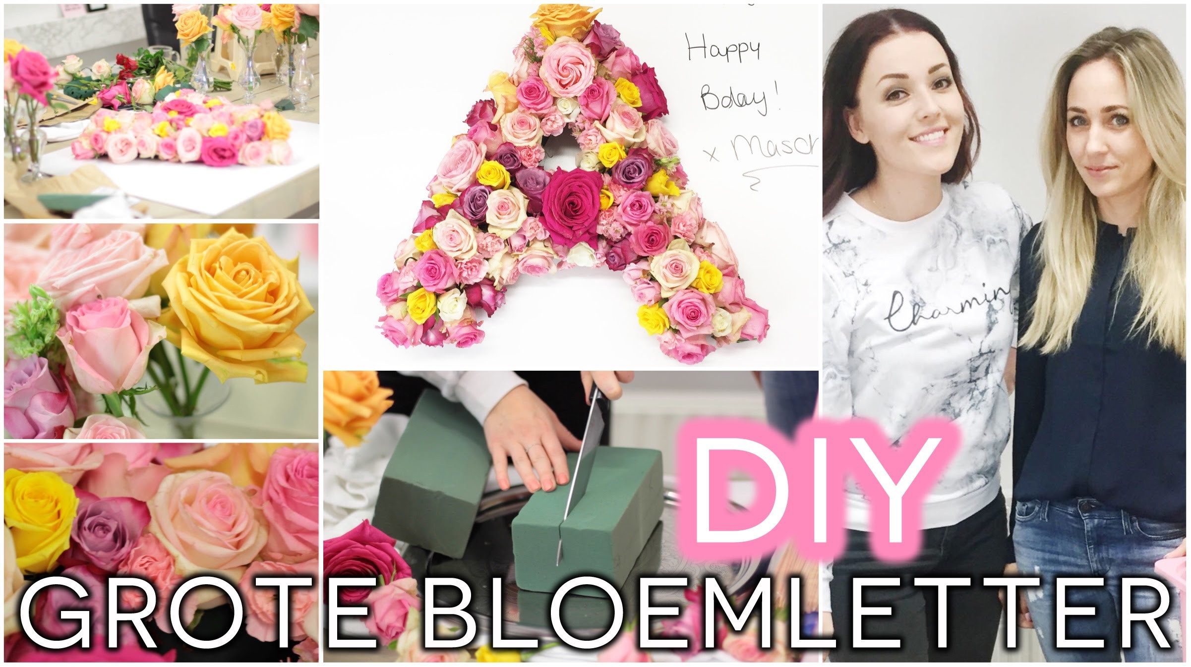 DIY ❤ Grote bloemletter met Hella | Beautygloss