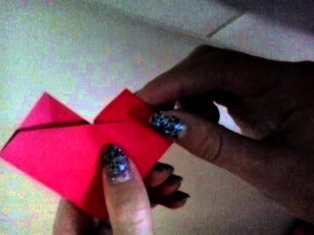 Diy origami hart