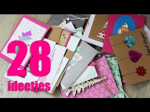 28x DIY kerstkaarten maken!