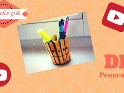 Creative girls - DIY pennenbakje van wasknijpers