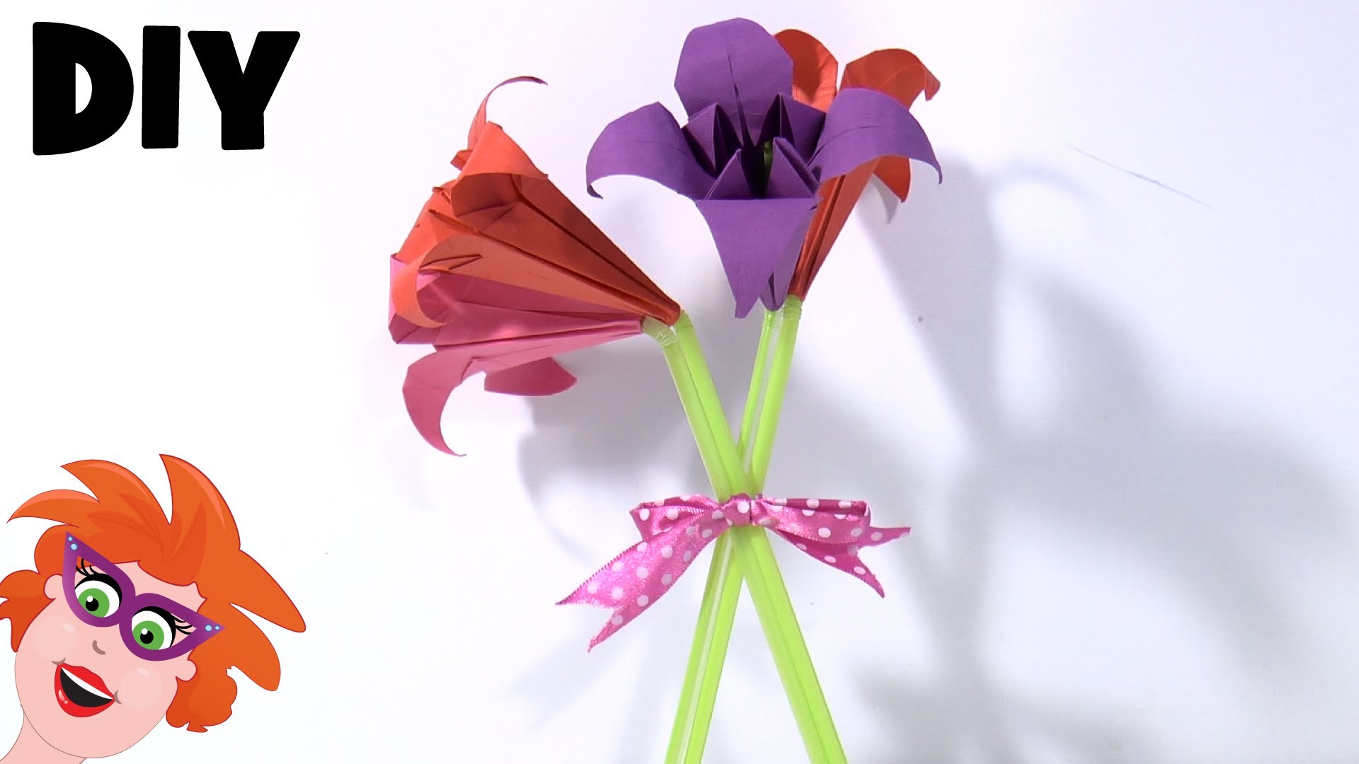 Bloemen vouwen - origami voor Moederdag
