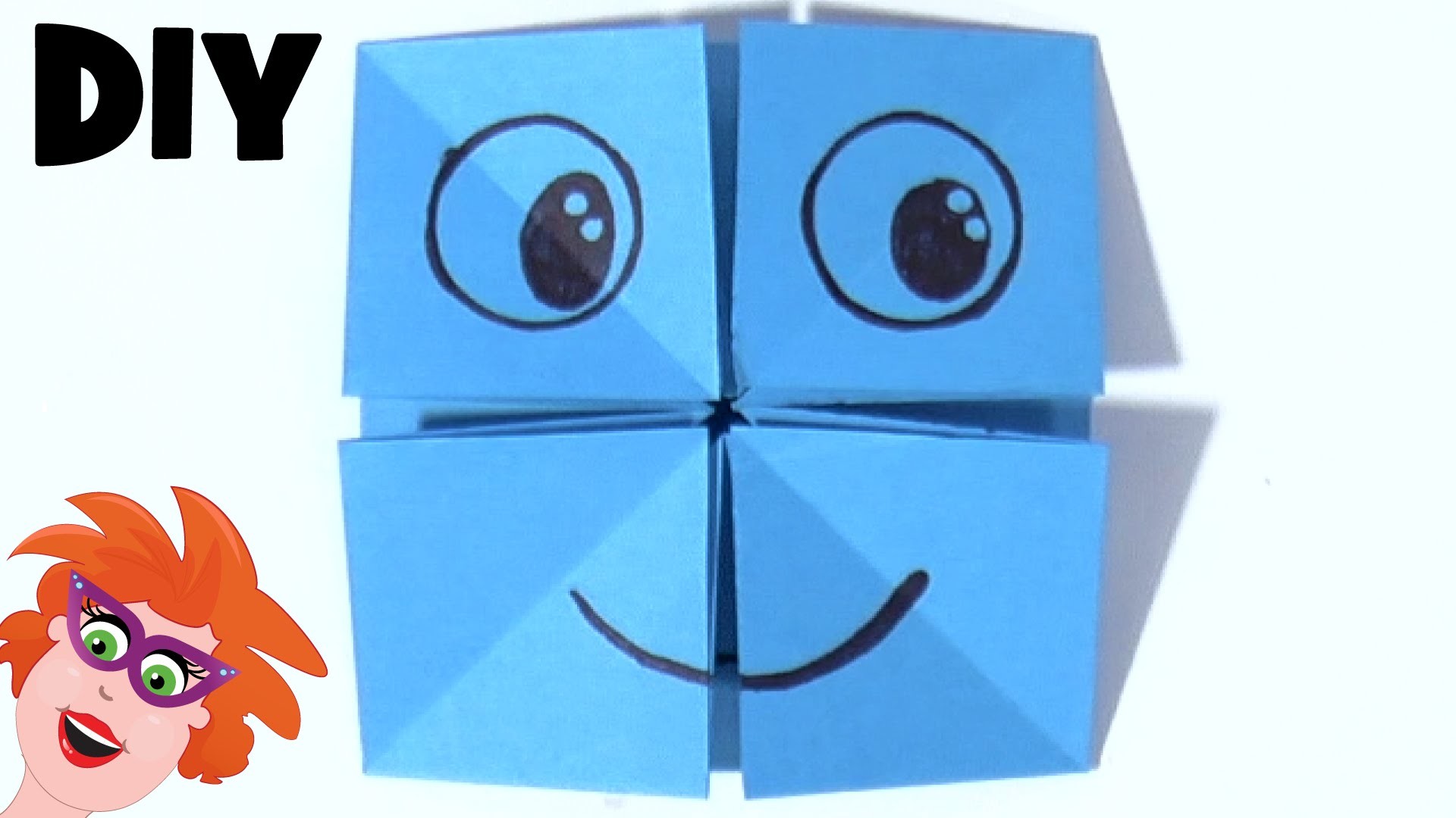 Origami gezichten vouwen van papier