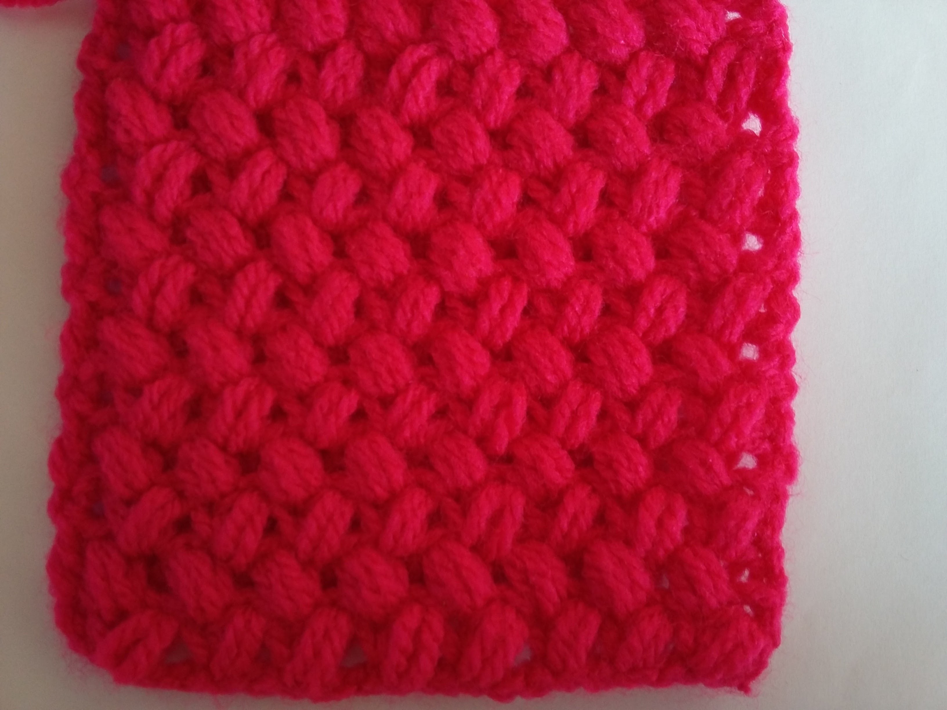 Zigzag Lif Örgü Modeli - Crochet Zig Zag Puff Stitch