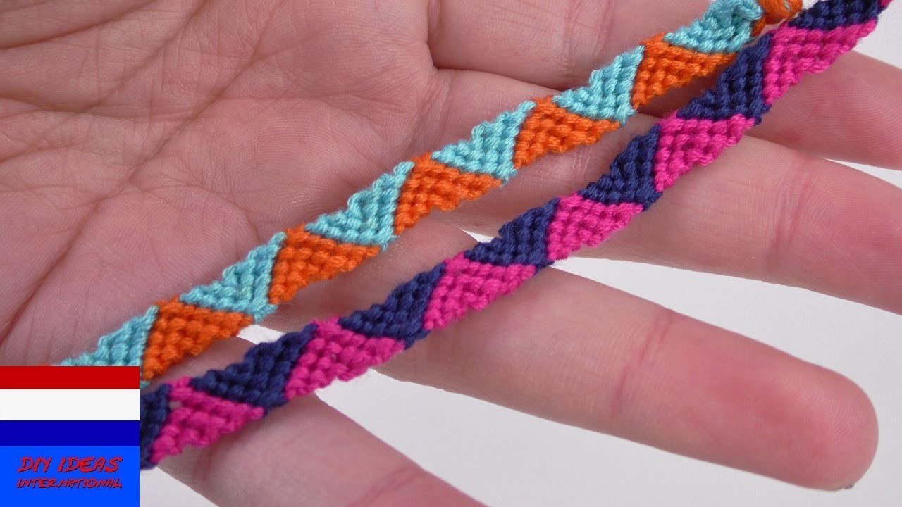 DIY armband knopen | leuk vriendschapsbandje met driehoeken | eenvoudig & snel | trendy