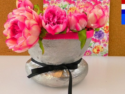 DIY pot van gips maken | vaas & decoratie | leuke & handige decoratie voor je kamer