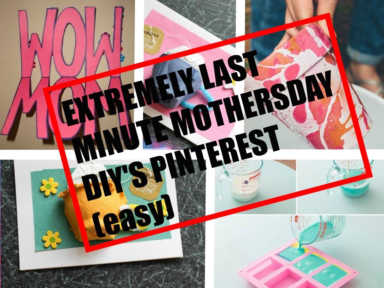 EXTREMELY LAST MINUTE MOTHERSDAY DIY'S PINTEREST (EASY)