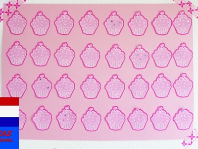 Coole DIY-cupcakeposter | eenvoudige & snelle decoratie voor je kamer | pink & roze voor meisjes