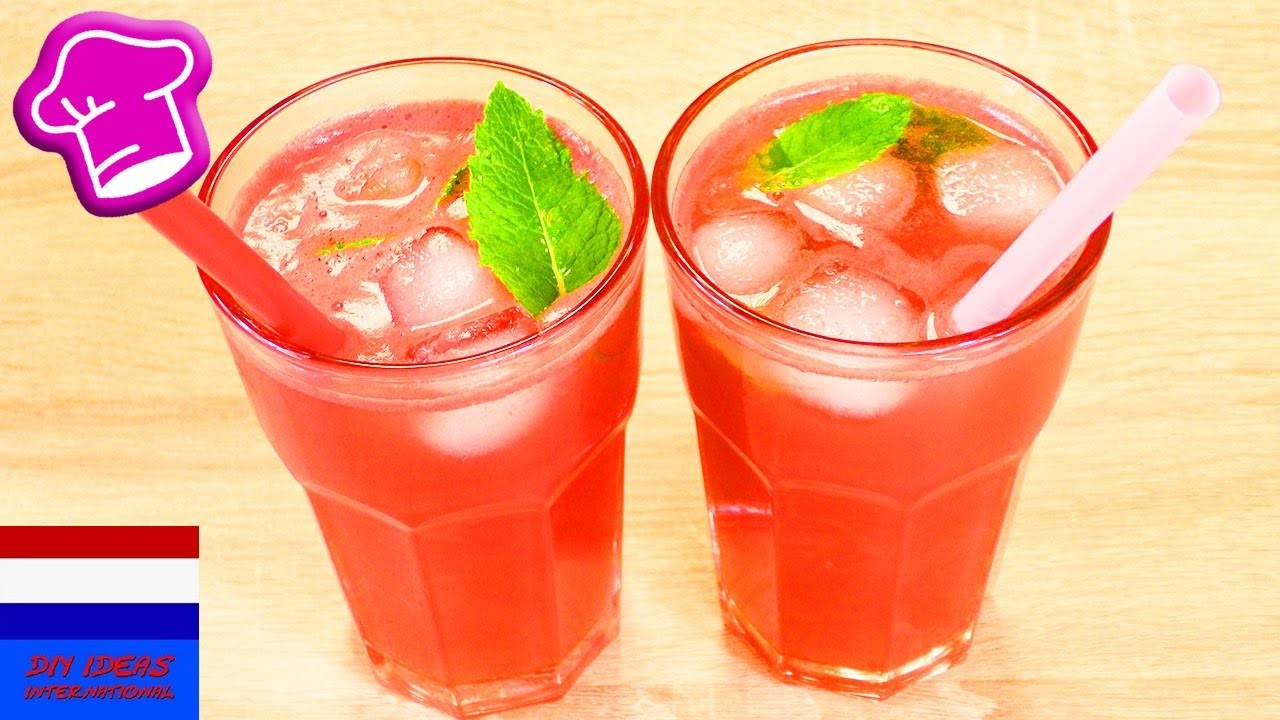 DIY watermeloenlimonade | superlekkere limonade zonder toegevoegde suiker